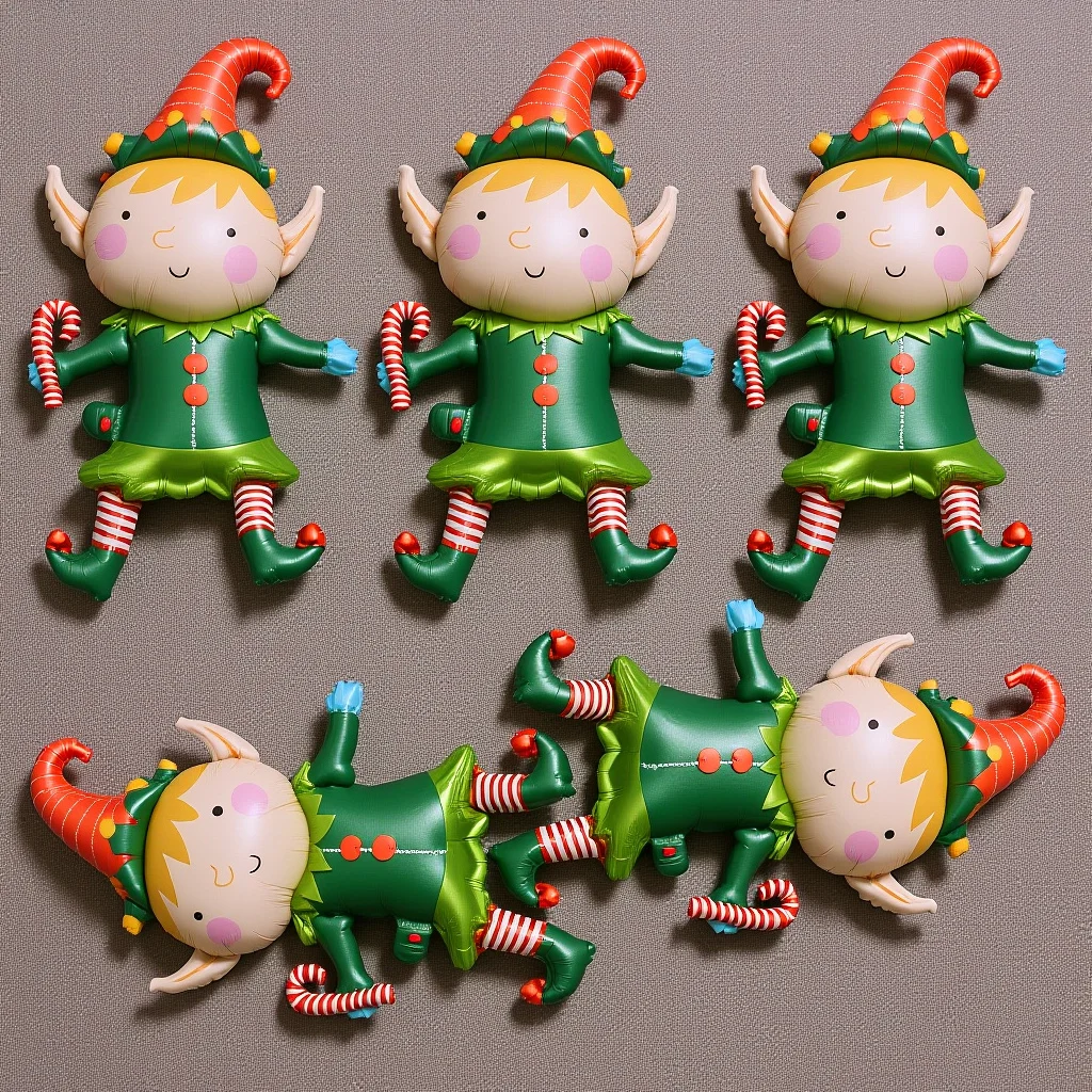 

5Pcs Foil Balloon Set Christmas Party Decorations Indoor Outdoor Balloon Layout for Festive Atmosphere Celebration Accessories