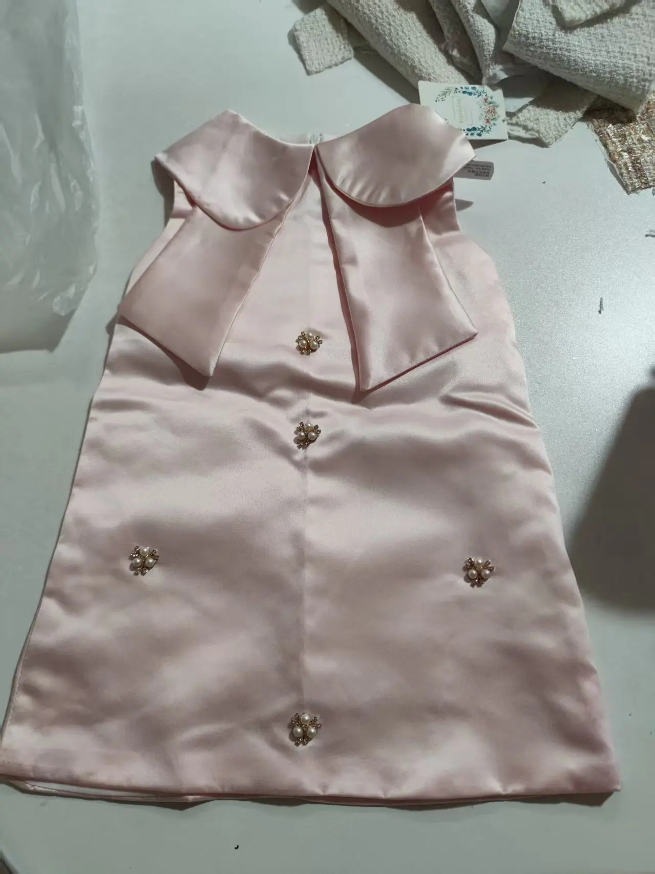 Flower Girl Dress Children Birthday Baptism Dresses Kids Elegant Lace Bow Frocks Girls Boutique Party Wear Dresses Eid Dress