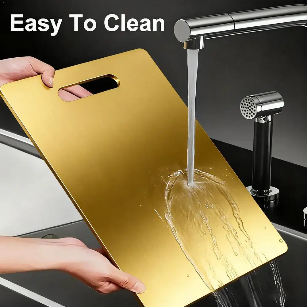 Stainless Steel Panel And Chopping Board Kitchen Household Thickened Double Sided Cutting Board Block Kneading Dough Board