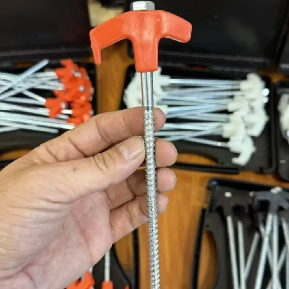 

10 шт. стальных колышков для палаток, 8 дюймов, оцинкованные металлические земляные колышки, сверхпрочные анкеры для крепления к земле, для навесов