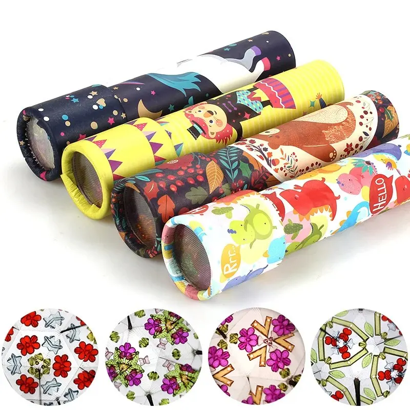 1-3pcs Random Color Sending Kaleidoscope Rotating Magic Classic Educational Toys Classic Nostalgia Ever-Changing Games Kids