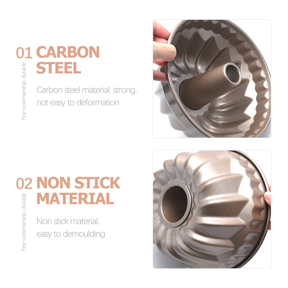 

12pcs Carbon Steel Cake Mold Non Stick Coated Hollow Baking Pan Compact Lightweight Easy Demoulding for Family Party Baking