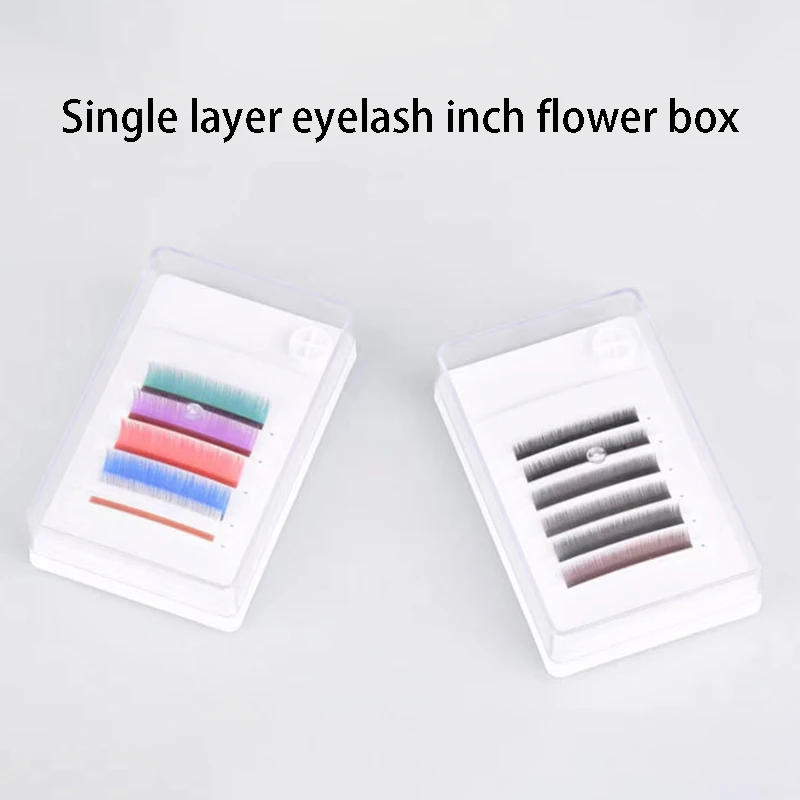 False Eyelashes Storage Box 1 Layers Acrylic Pallet Lash Holder For Eyelash Extension Individual lash Volume Display Stand Tools