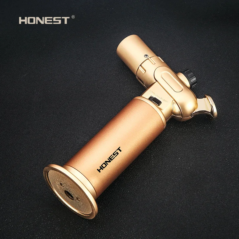 HonestSingle and Double Fire Switching Inflatable Welding Gun Windproof Lighter Outdoor Camping Barbecue Kitchen Jewelry Welding