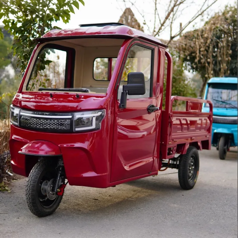 EU US German in Stock  KH01 EEC COC Semi-Closed Cargo Tricycle 2000w 3000w  72v 25km/h 45km/h Three Wheels Trike for Adults