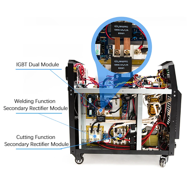 LGK-120 Plasma Cutting Machine Built-in Air Compressor 120A Plasma Welders 380V Dual Module Air Plasma Cutting Welding Machine