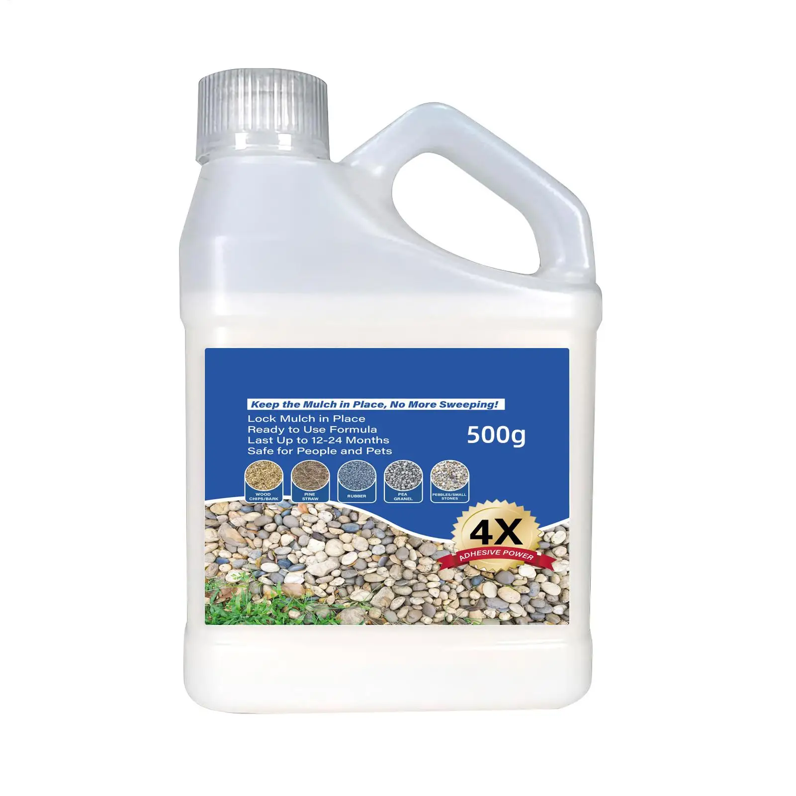 MulchGlue For Landscaping 1pc Fast-Dry Non-Toxic Weather-Resistant Strong Gravel Binder For Garden Pea GravelStabilizer
