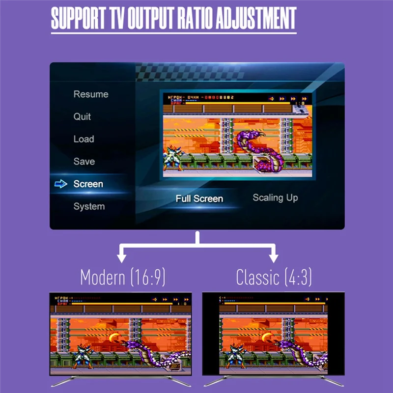 

TCES-Y2 Dual Handheld TV Video Console Portable Retro Game Stick For SFC Retro Dendy Game Console