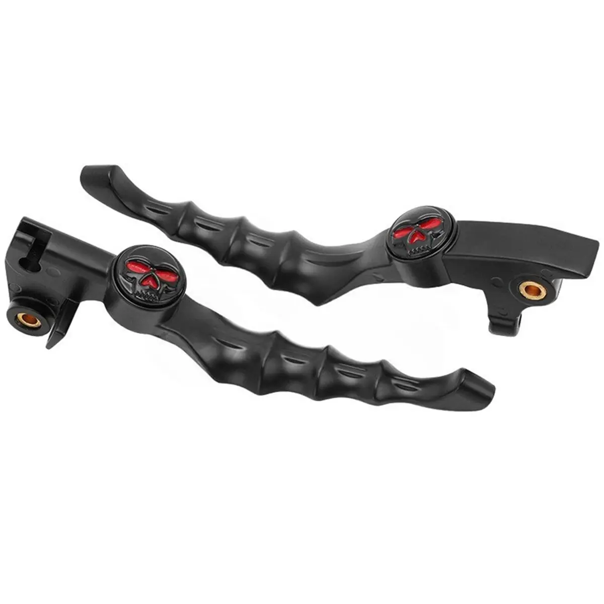 Compatible 2PCS Motorcycle Skull Brake Clutch Lever for VSTAR XVS400 650 1100 1999-2016
