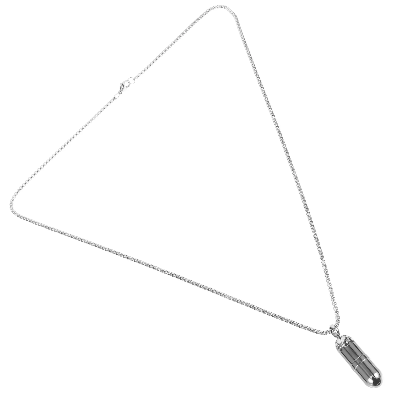 

Perfume Bottle Pendant Necklace Openable Capsule Chain Jewelry For Women Men Essential Oil Diffuser Neck Accessory Gift