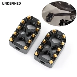 For Harley Sportster XL 883 1200 Dyna Street Bob Bobber Custom Motorcycle Foot Pegs MX Wide Fat Footrests Pedals w/Shifter Pegs