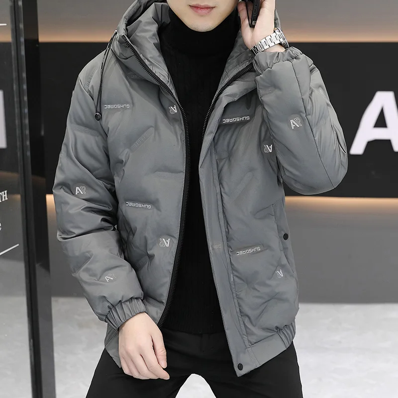Winter Down Jacket Coats Mens Warm White Duck Down Hooded Men Windproof ParkasOvercoat
