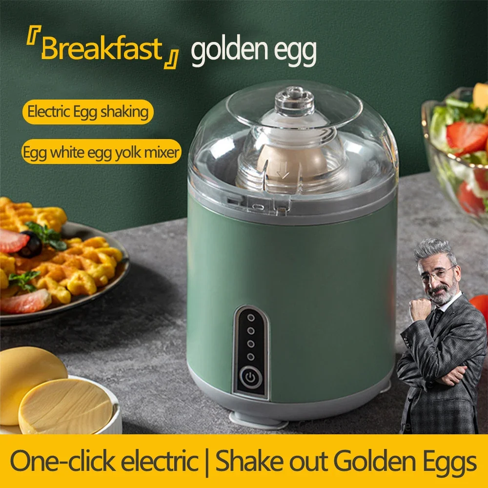 Electric Egg Blender Egg Shaker Golden Egg Maker Automatic Mixing Of Eggs White And Yolk Kitchen Supplies Eggs Homogenizer