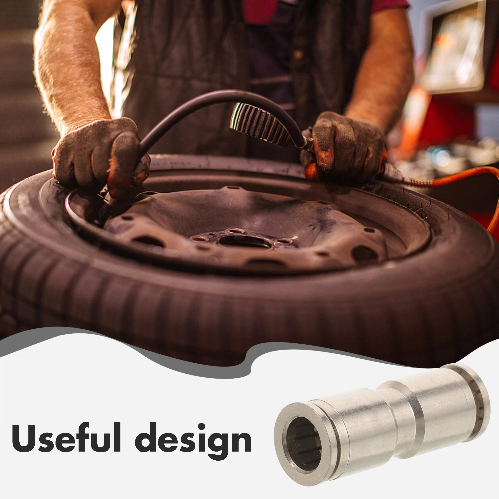 

5pcs Nickel Plated Copper Air Hose Fittings Push To Connect Tube Connector For Air Compressor Accessories Straight Coupling