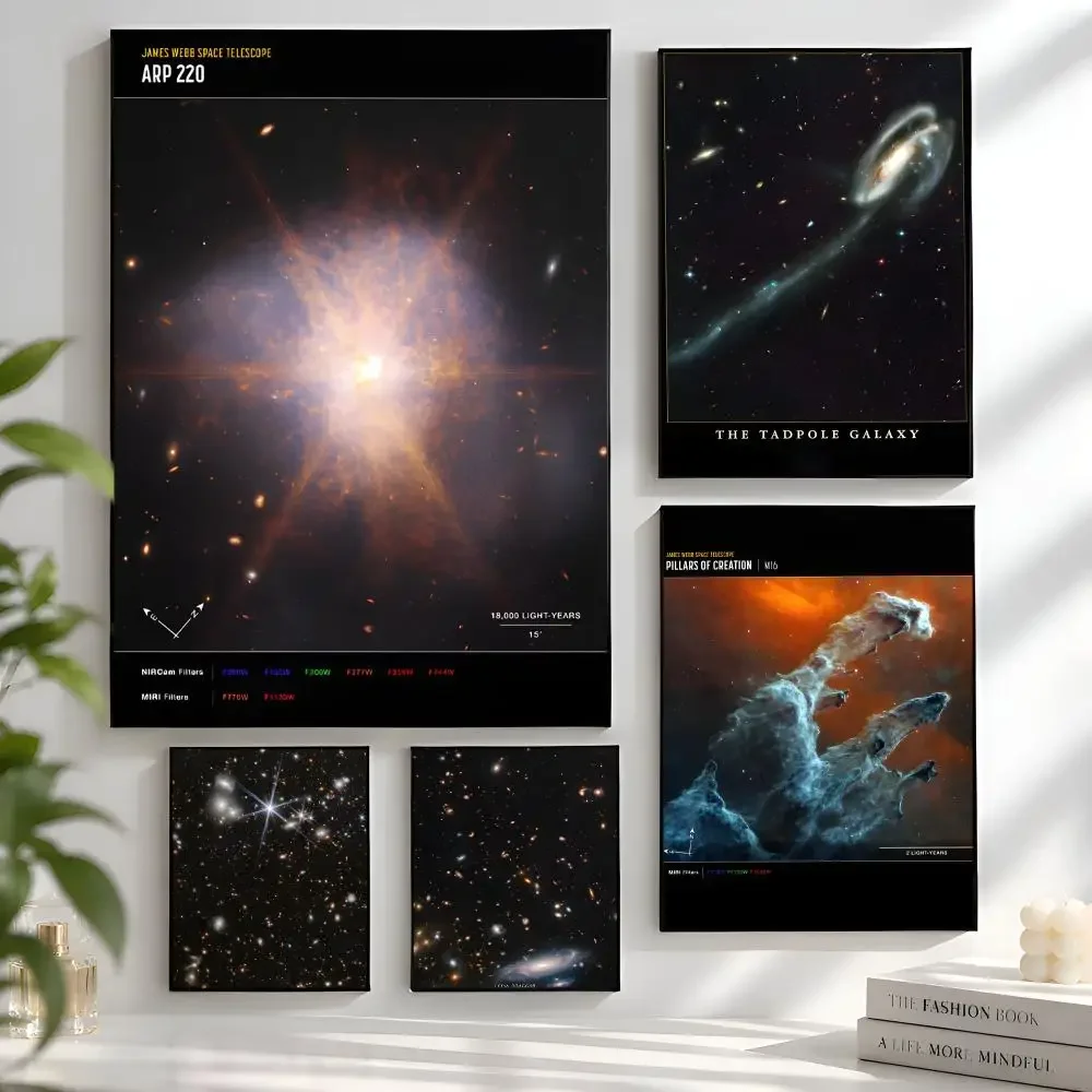 James Webb First Deep Field Pale Blue Dot Space Astronomy Science Poster Wall Art Bedroom Living Room Dorm Office Home Decor