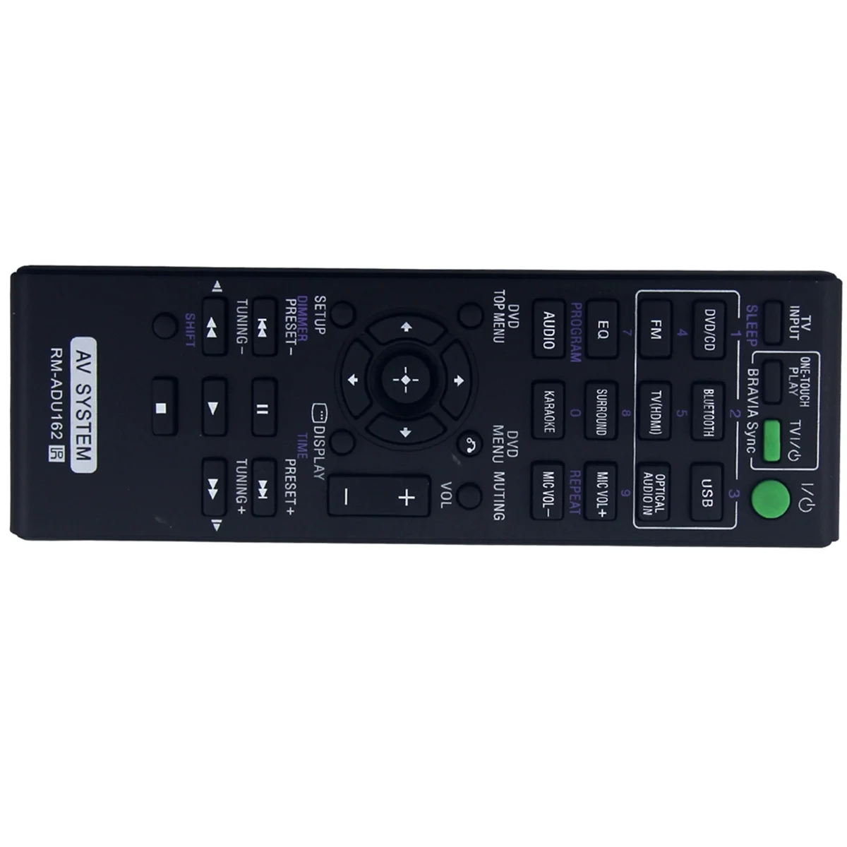 Remote Control RM-ADU162 Replacement for Sony DVD Home Theater AV System DAV-TZ140 HBD-DZ170 SS-WS123 WW-TS124