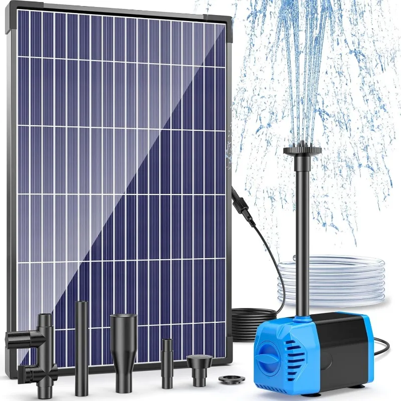 

Solar Water Fountain Pump, 12W Solar Water Pump with 160GPH GPH Adjustable Flow, Solar Fountain Pump