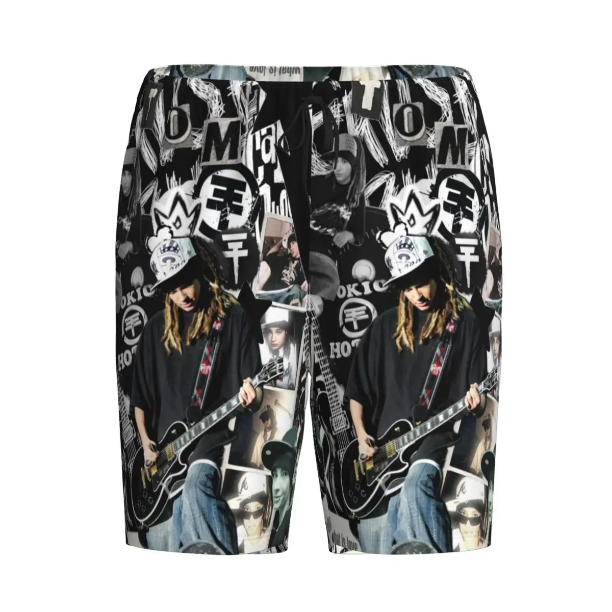 

Custom Tokio Hotel Tom Kaulitz Music Band Shorts Sleeping Pants Men Pajama Pants Lounge Sleep Sleepwear Bottoms