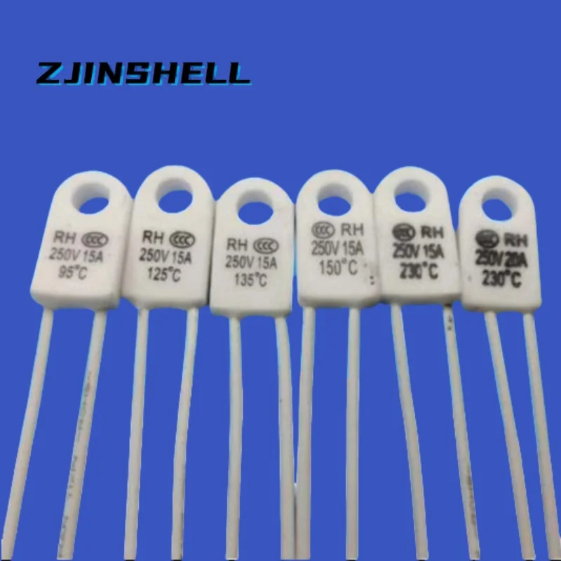 RH/TF 250V 15A 20A 95 115 125 130 135 150 230 Degrees Celsius Temperature Fuse Overtemperature Protector for Hot Fuses
