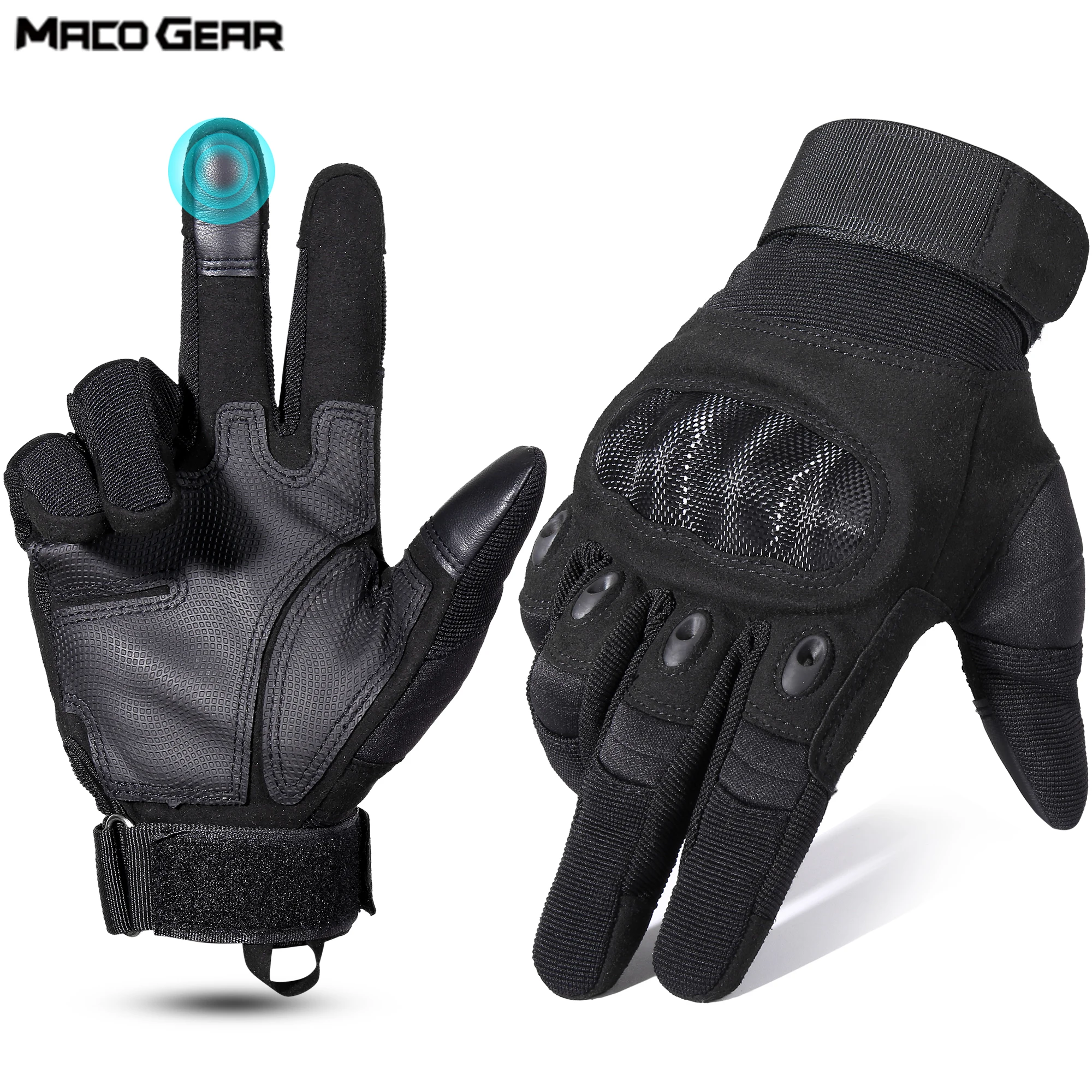 Cycling Gloves Full Finger Touch Screen Anti Slip Breathable Hunting Mountain Bike Riding Hiking Camping Fishing Outdoor Sports