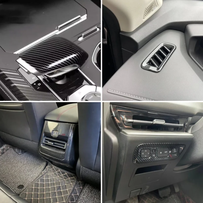 

LHD для Changan CS55 Plus 2022-2024, внутренние молдинги, рамка кнопки переключения передач автомобиля, центральная крышка коробки передач, отделка переменного тока