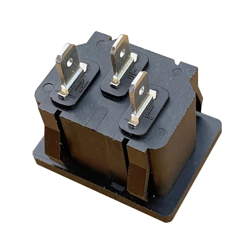 AC power socket C14 Inlet Power Socket Connector Plug Industrial socket Plug IEC320 C14 3Pin UL/CQC/KC/VDE certification AC 15A