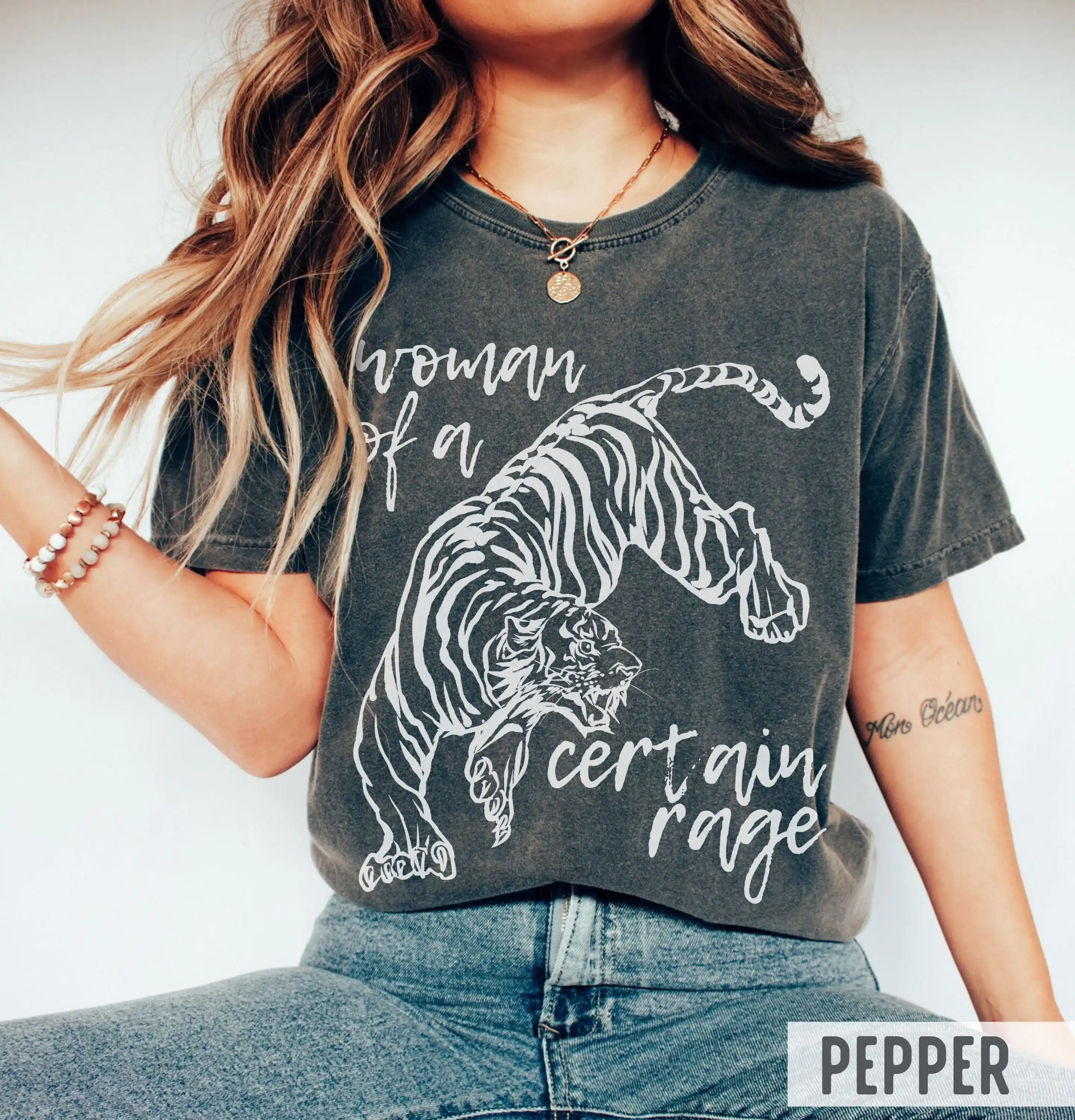 Comfort Colors 'Woman of A Certain Rage' Shirt : Tiger Resistance Tee