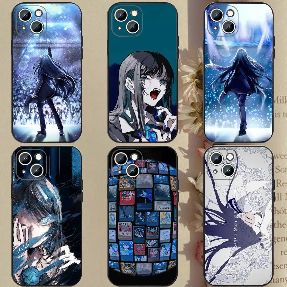 1 قطعة Ado Kyogen X Uta جراب هاتف سيليكون لينة آيفون 17 الهواء 16 15 14 13 12 11 زائد برو ماكس زائد