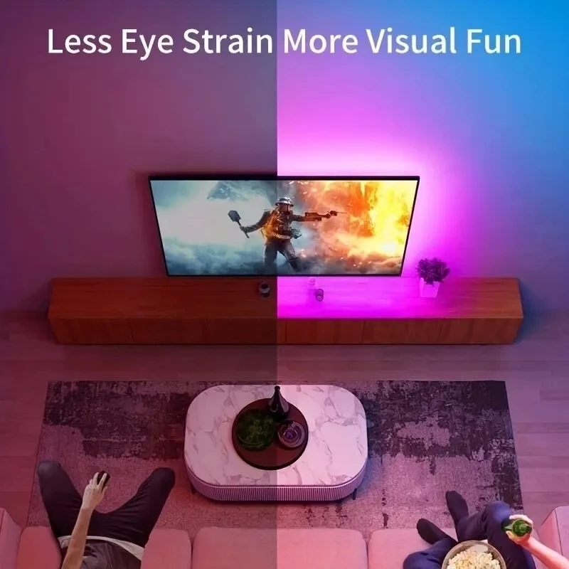 5/10M 5050 Led Strip Bluetooth Remote  Smart Application RGB Color Lights Changing for TV LED Backlight Living Room Party Decor