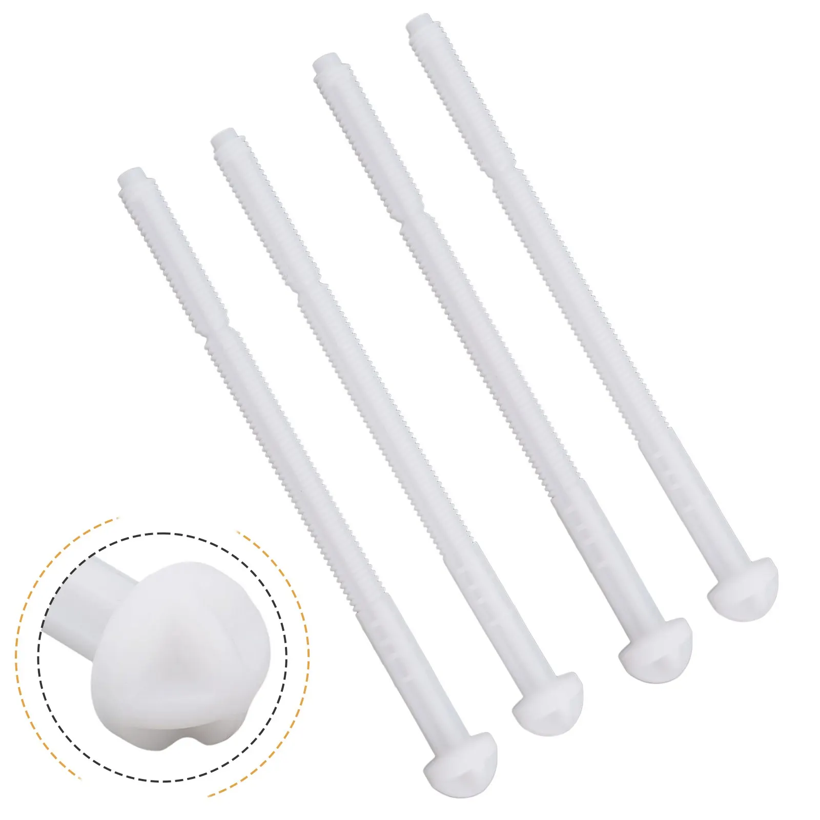 4-Pack Push Rod Set For Geberit Twinline Flush Plate 240.074.00 White ABS Actuator Bar 135mm Home Bathroom Accessories