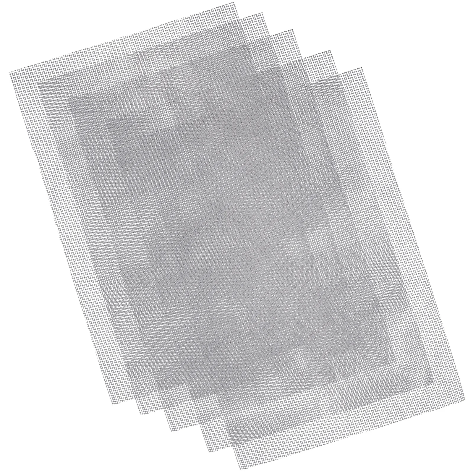 

5pcs Planter Hole Mesh Mat 20x30cm Gray Rectangle Anti-spraying Net Pad for Flowerpot Drainage Soil Leakage Air Permeability