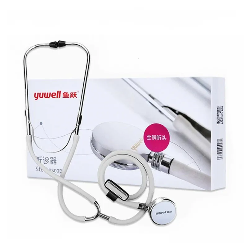 Dual Single Head Stethoscope Medical Device Professional Doctor Nurse Double Head Stethoscope Cardiology Medical Equipment