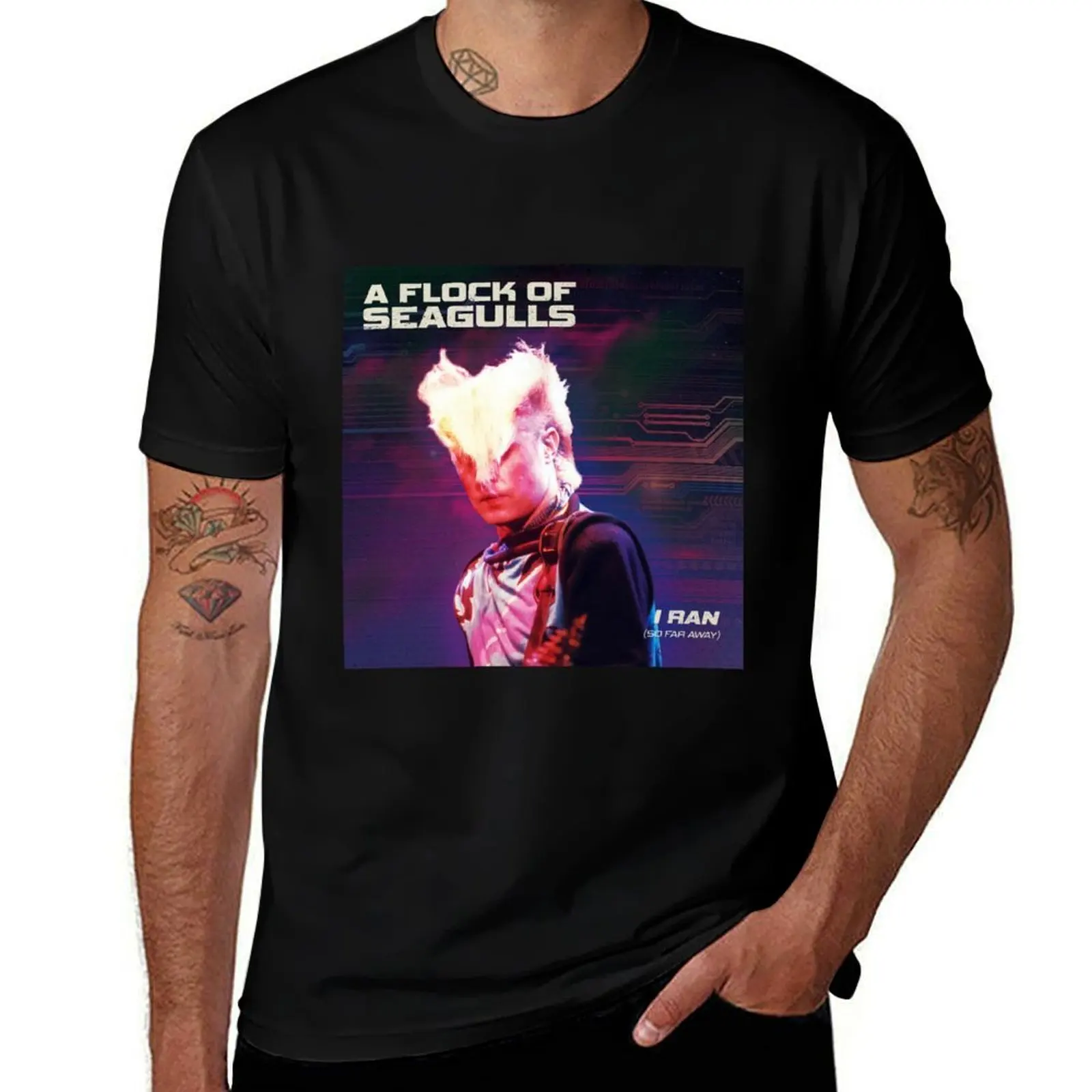 a flock of seagulls T-Shirt Minimal Art Print T-Shirt