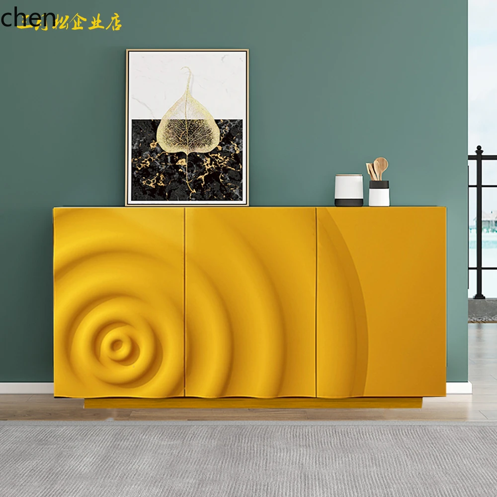 

HXL creative paint living room dining side cabinet light luxury decorative cabinet hotel entrance locker