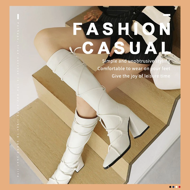 

Sexy Spuer High Heel Over The Knee Boots Women Platform Stretch Autumn Winter Fashion Shoes Black White