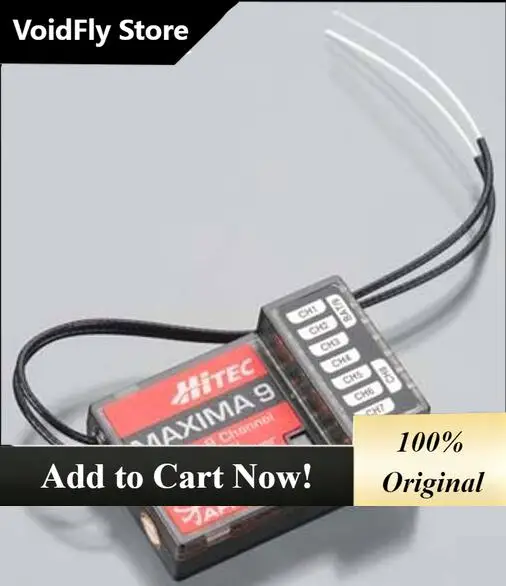 VoidFly Hitec MAXIMA 9 - 9 Channel Lightweight, low latency, non-telemetric Receiver RCD Air Receiver