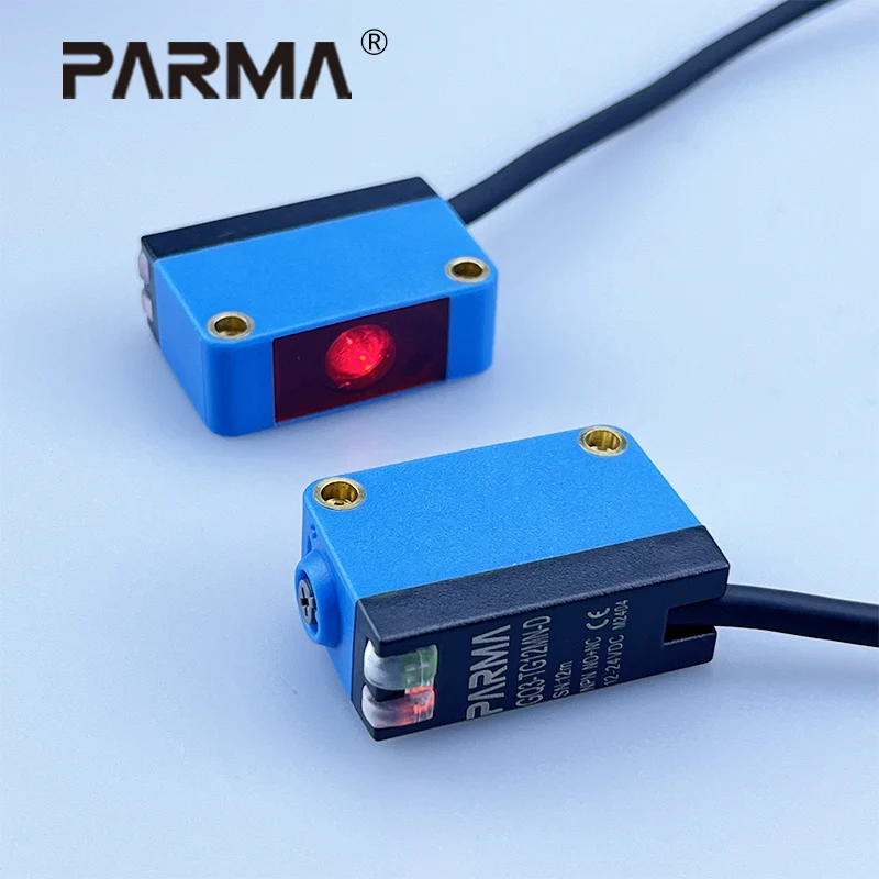 

PARMA The detection range of specular reflection square photoelectric sensor T61 is 12m, GQ3-TG12MN