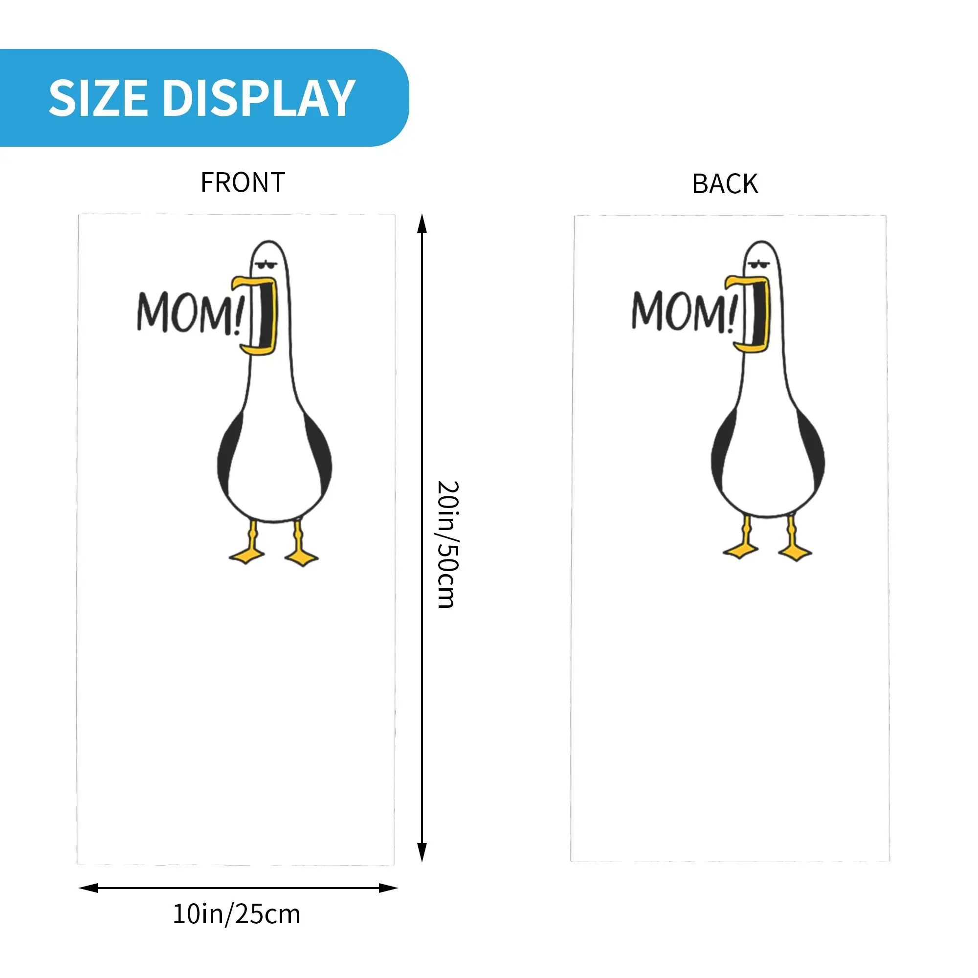 Seagull Mom Funny Mama Seagulls Bandana Neck Gaiter Balaclavas Magic Scarf Printed Mother's Day Headwear Multi-use Cycling Adult