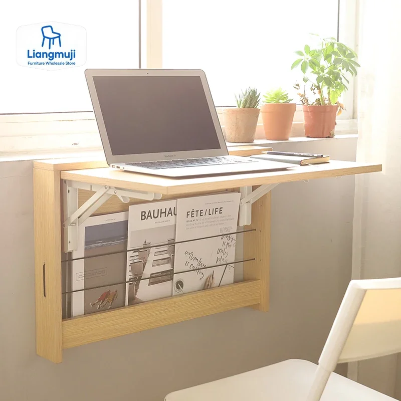 Standing Folding Computer Table Laptop Writing Wall Hanging Gaming Desk Simple Modern Mesa De Escritorio Multifunction Furniture