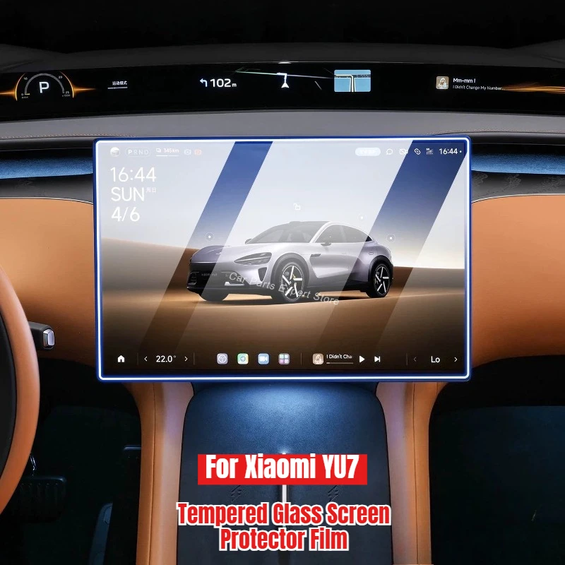 For Xiaomi YU7 Tempered Glass Screen Protector Film Center Console Navigation Display Anti-Scratch Film Car Interior Accessories
