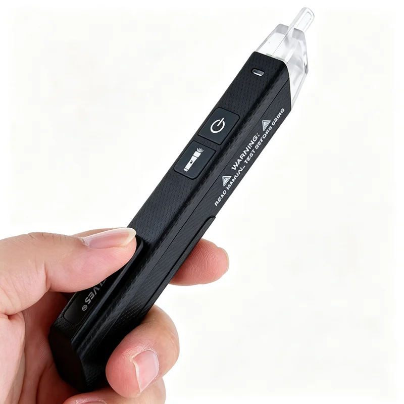 Non-Contact Voltage Tester Pen Voltage Tester Voltage 220V Live/Zero Wire Tester with Alarm and Flashlight