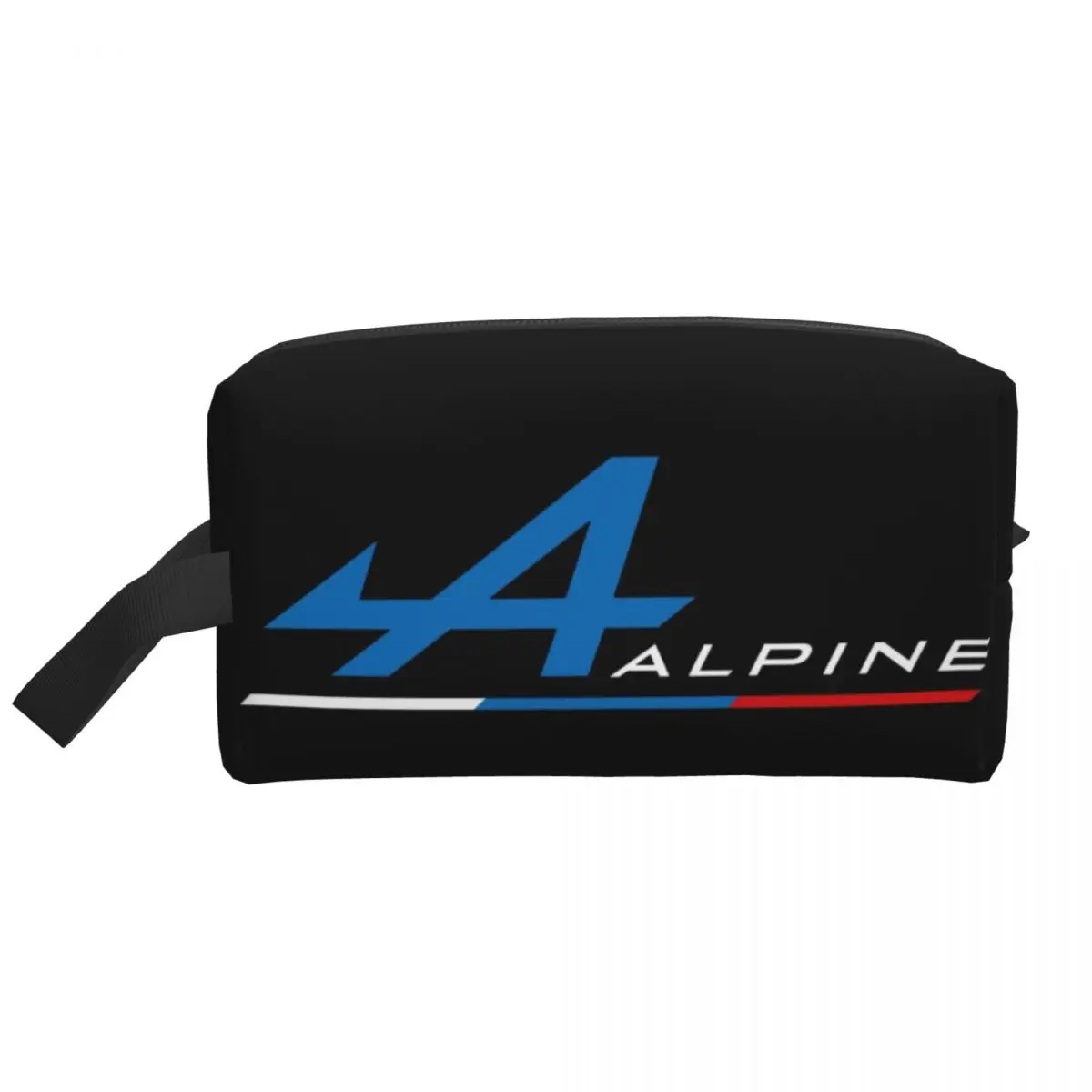 Custom Racing Alpines Team Logo Toiletry Bag for Women Makeup Cosmetic Organizer Lady Beauty Storage Dopp Kit Box