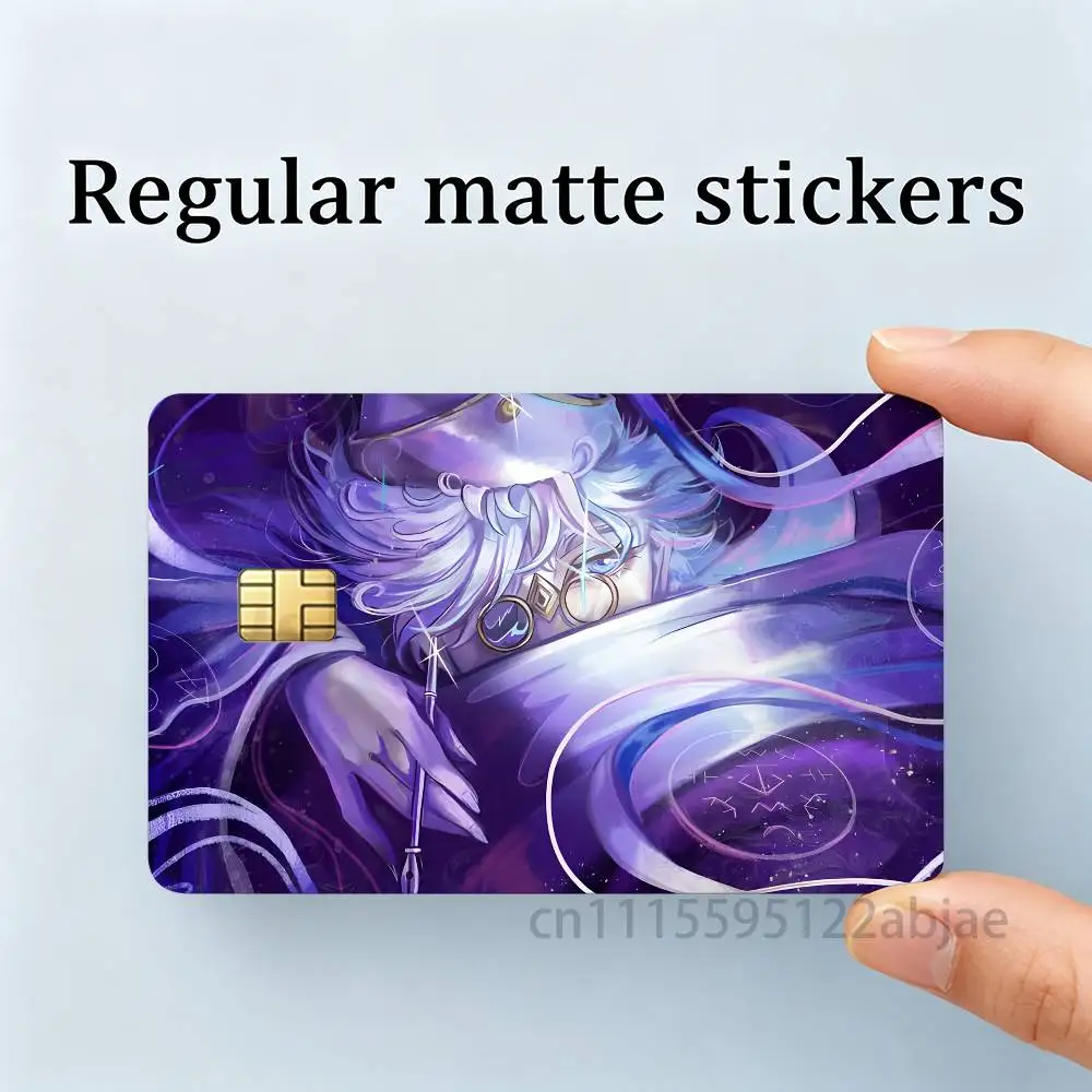 W-Witch Hat Atelier Q-Qifrey Holographic Laser Shinny Film Skin Cover Sticker for Debit Credit Card Bank Card