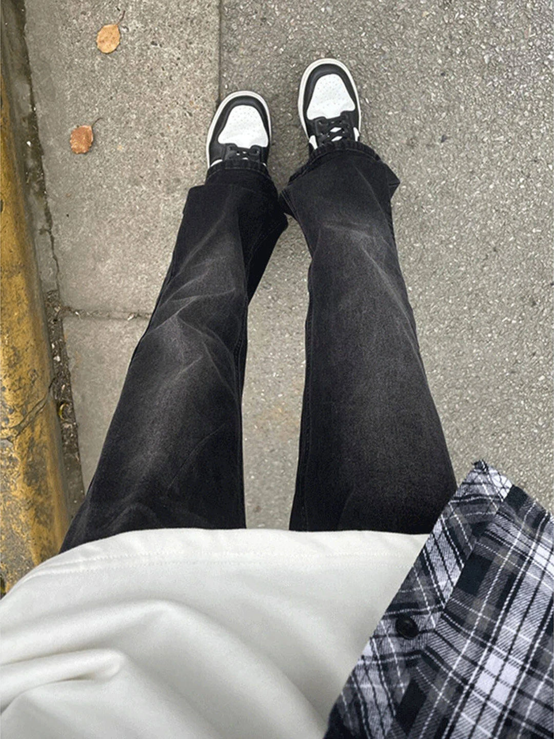 

Cleanfit American Retro ey Bla Men's Jeans Spring Autumn Slimming Vibe Micro Flared Long Pants Wear Resistant Not Deformable