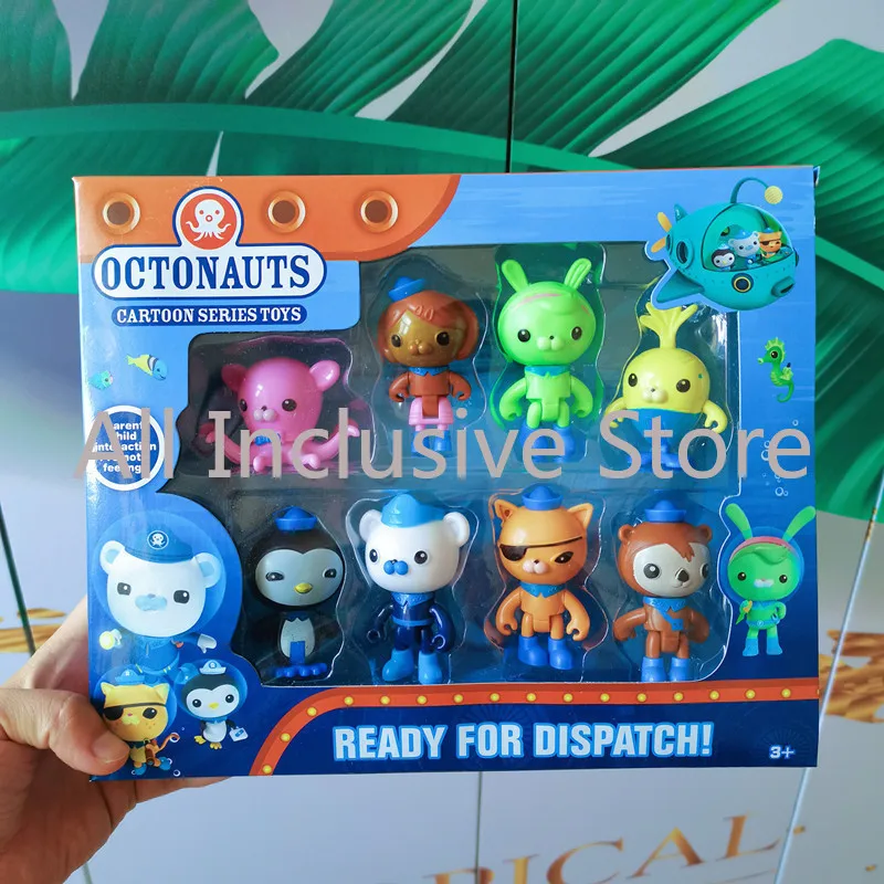 2025 New Original Octonautas TV Cartoon Children's Sound and Light Toy Ornament Octopus Castle Manta Fish Boat Diving Set Gifts