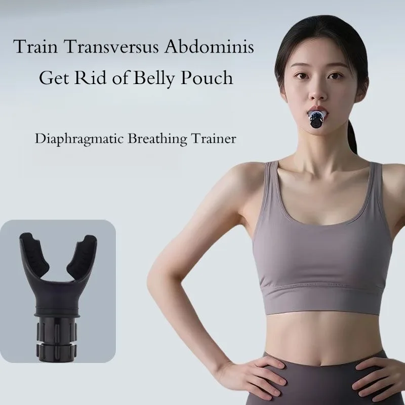 Silicone Breathing Trainer Adjustable Resistance Portable Lung Training Device For Fitness Sports
