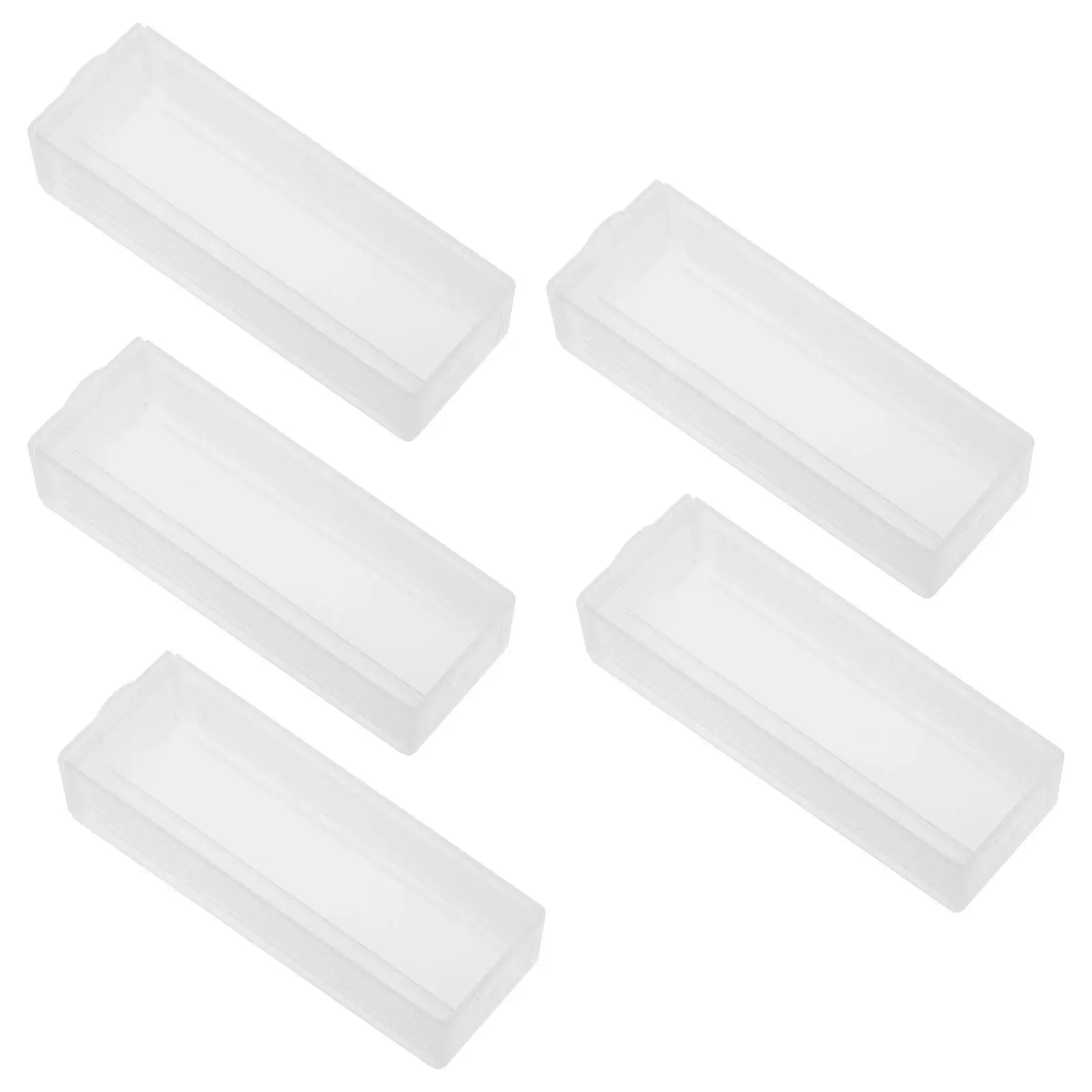 5Pcs Slide Case for Pathology Labs ABS Slide Mailer with Slotted Separation Channels Easy Clean Storage Solution