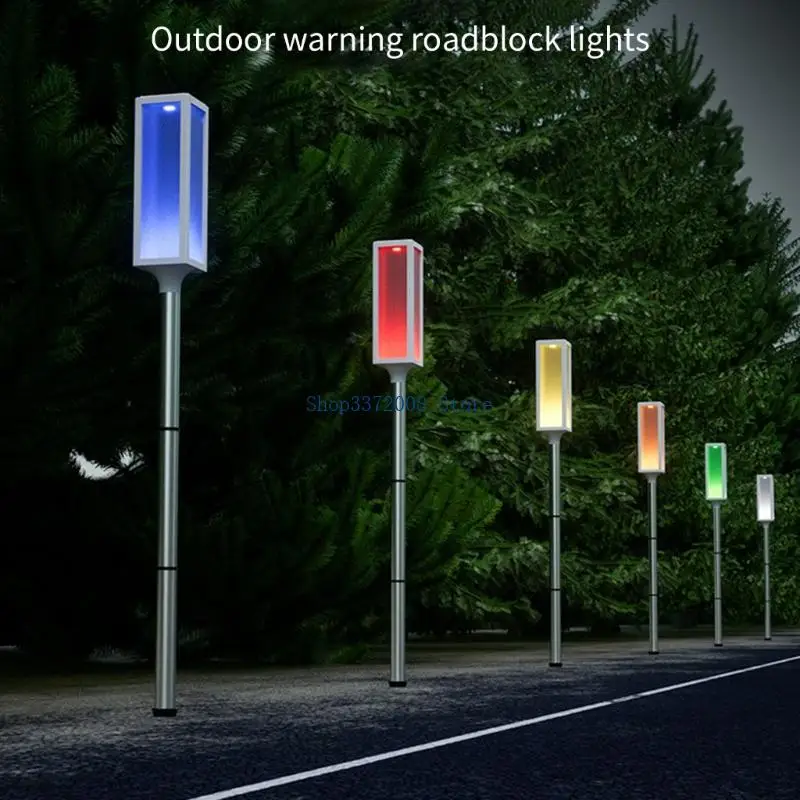5 قطعة أضواء تحذير LED مقاومة للماء أضواء حواجز الطرق الشمسية Led وامض الحواجز الشمسية ضوء للاستخدام الليلي دائم #3