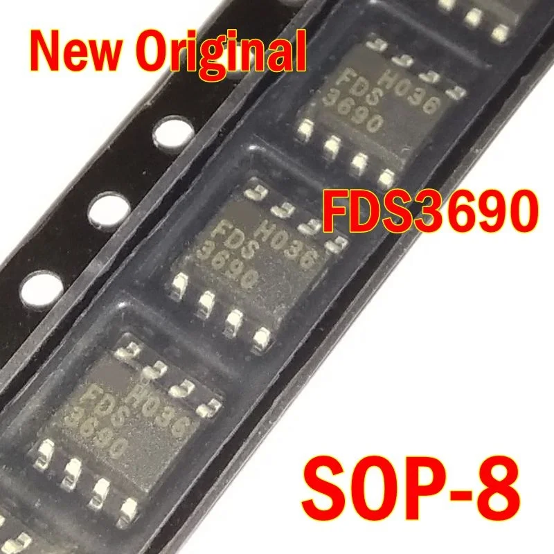 

10Pcs to 100Pcs New Original Fds3690 Sop-8 100V N-Channel Powertrench Mosfet
