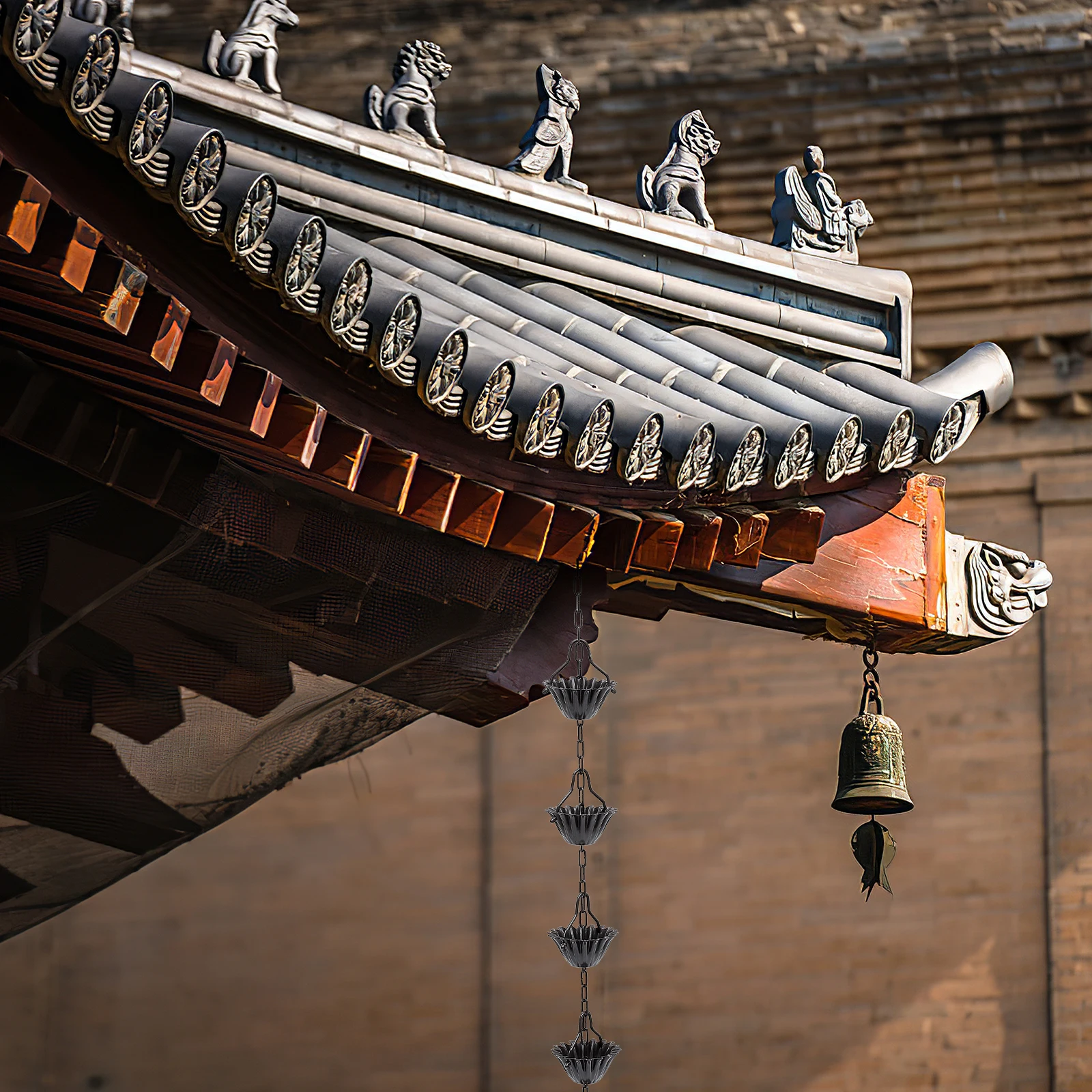 

Aluminum Alloy Petal Rain Chain Decorative Gutter Chains for Downspout Outdoor Garden Metal Hanging Durable Practical Home